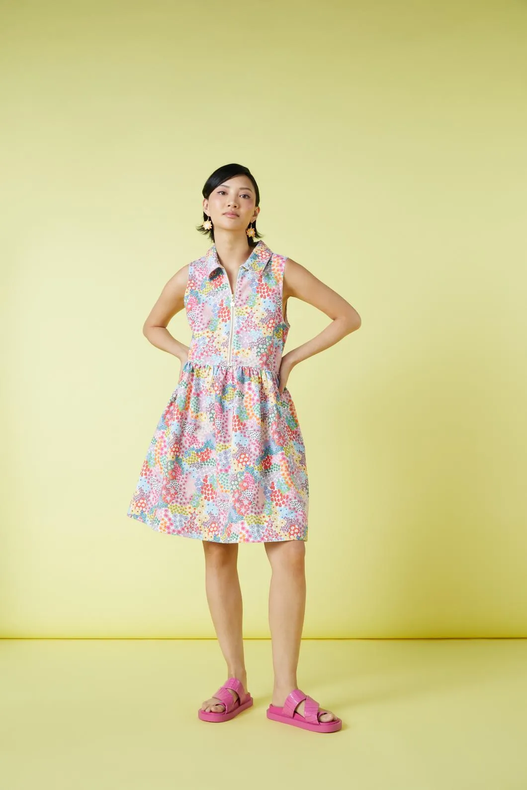 Wild Blossoms Denim Dress sold by gorman