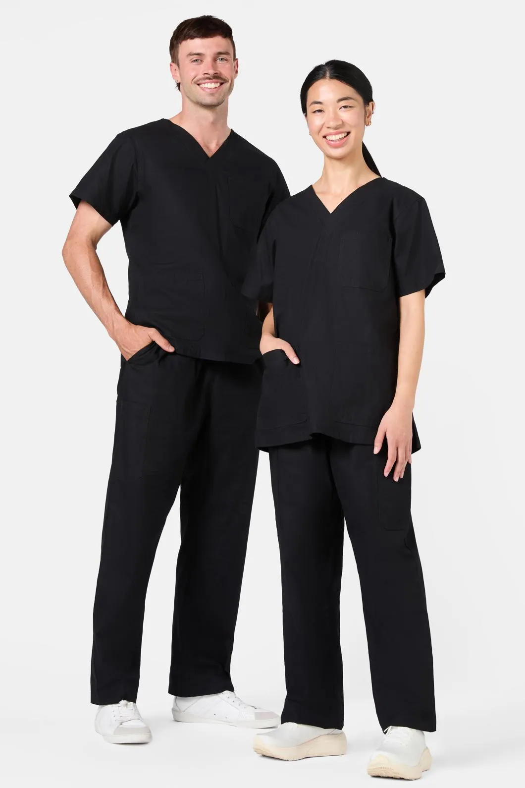 Plain Black Scrub Set sold by gorman