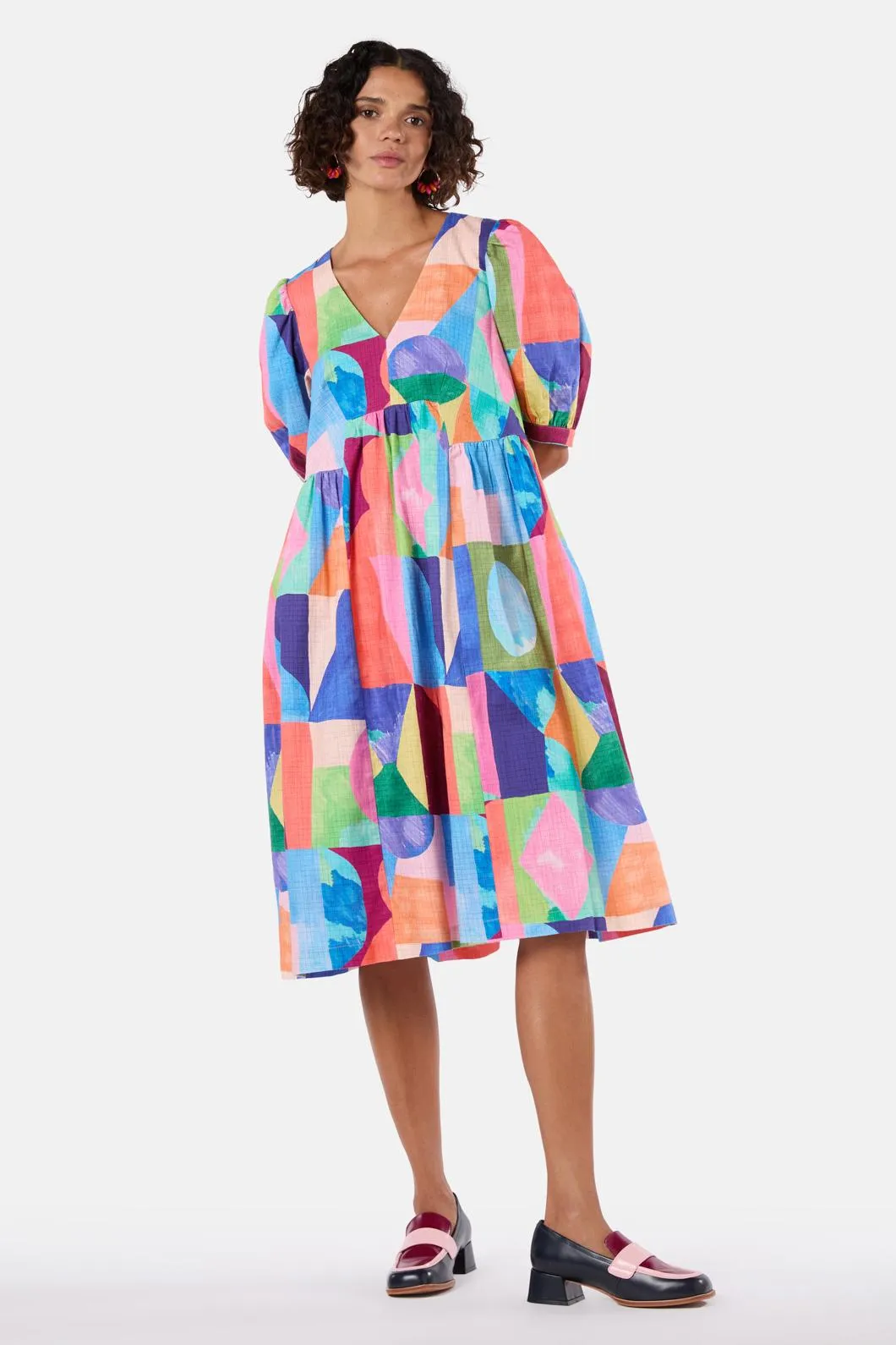 Cutting Shapes Smock Dress sold by gorman