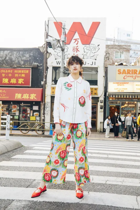 The Comet Embroidered Shirt sold by gorman