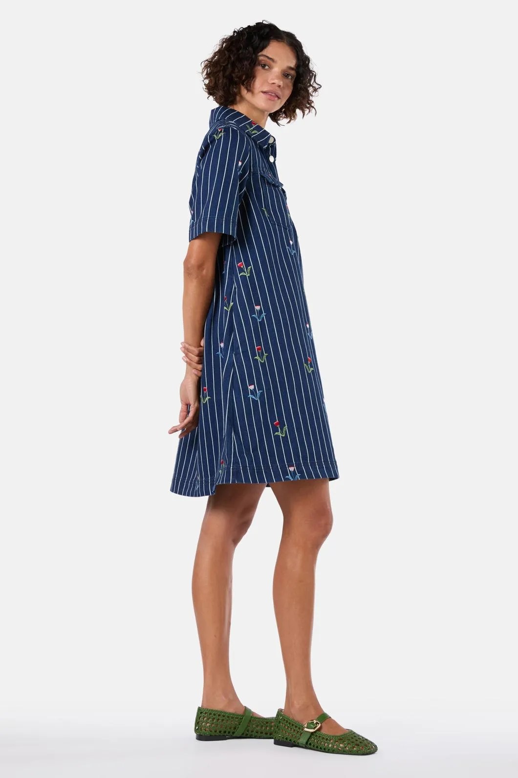 Rosette Denim Shirt Dress sold by gorman product image thumbnail 3
