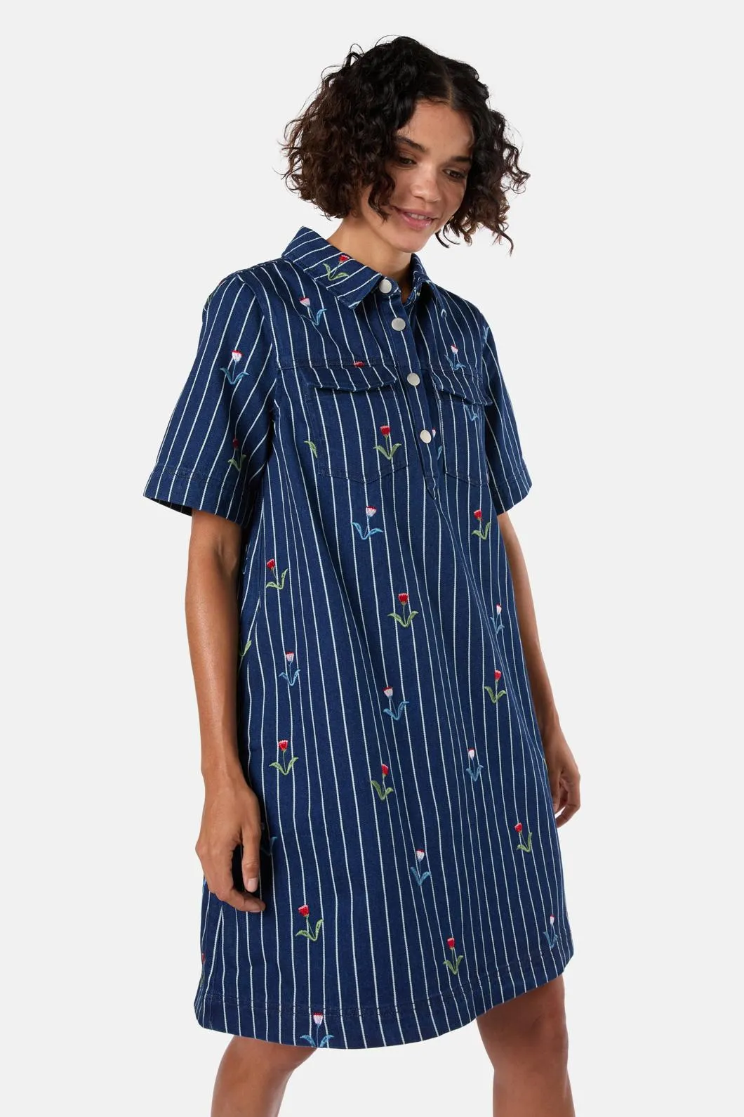 Rosette Denim Shirt Dress sold by gorman product image thumbnail 5