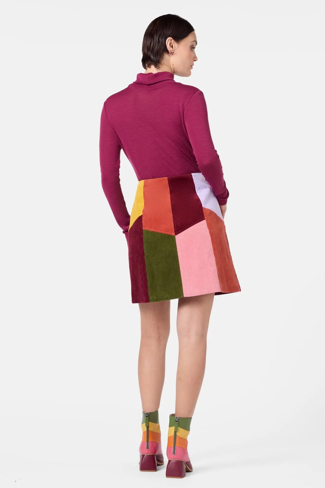 Retro Spliced Cord Skirt sold by gorman product image thumbnail 3