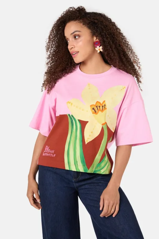 Daffodil Placement Relaxed Tee sold by gorman