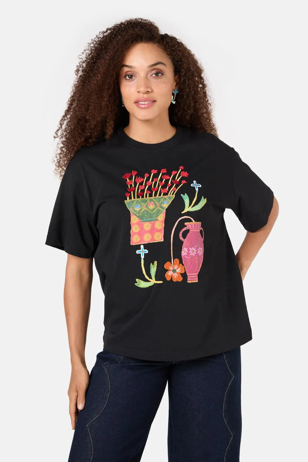 Amphora Placement Oversized Tee sold by gorman