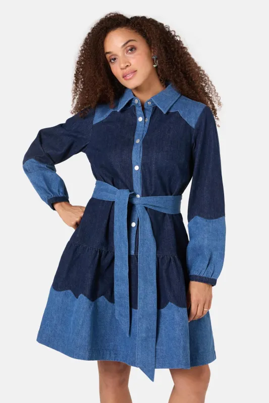 Picking Petals Denim Dress sold by gorman