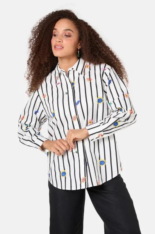 Bloomscape Emb Shirt sold by gorman