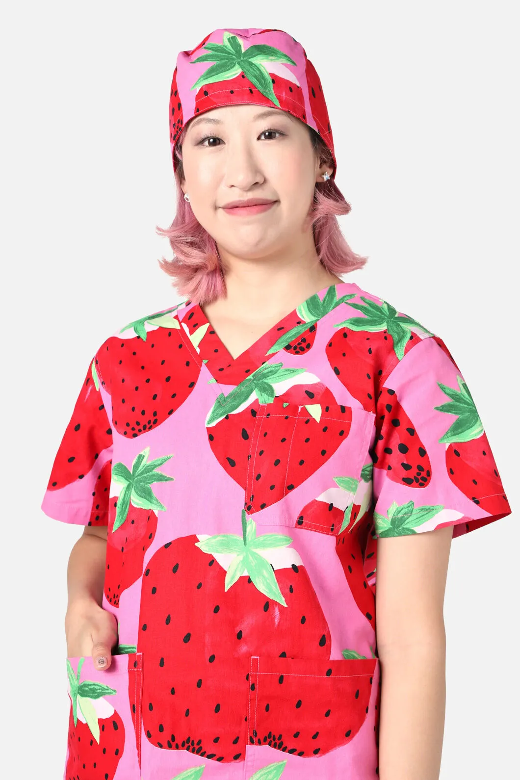 Strawberry Fields Scrub Hat sold by gorman