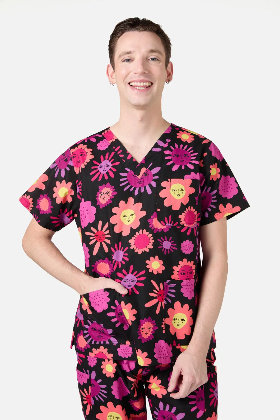 Smiley Flowers Scrub Set sold by gorman product image thumbnail 3