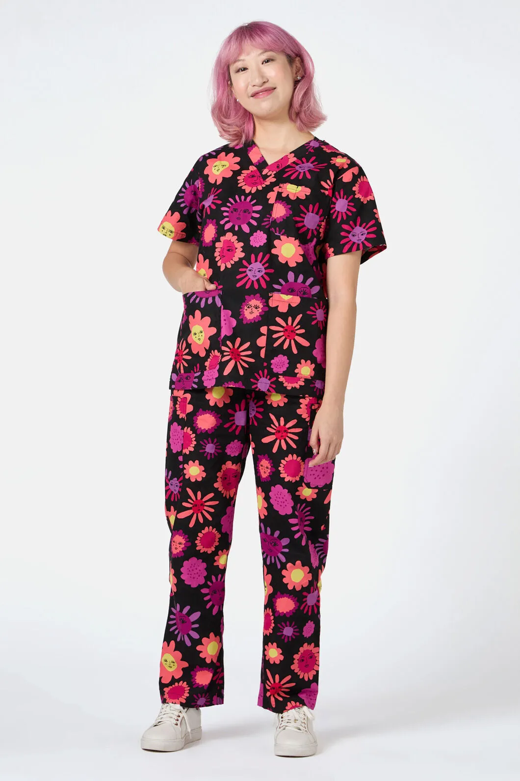 Smiley Flowers Scrub Set sold by gorman product image thumbnail 5