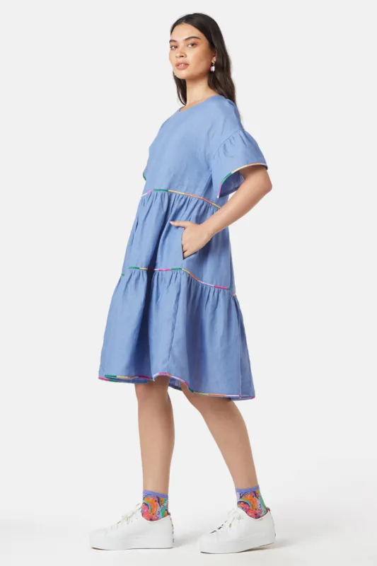 Rainbow Road Smock Dress sold by gorman