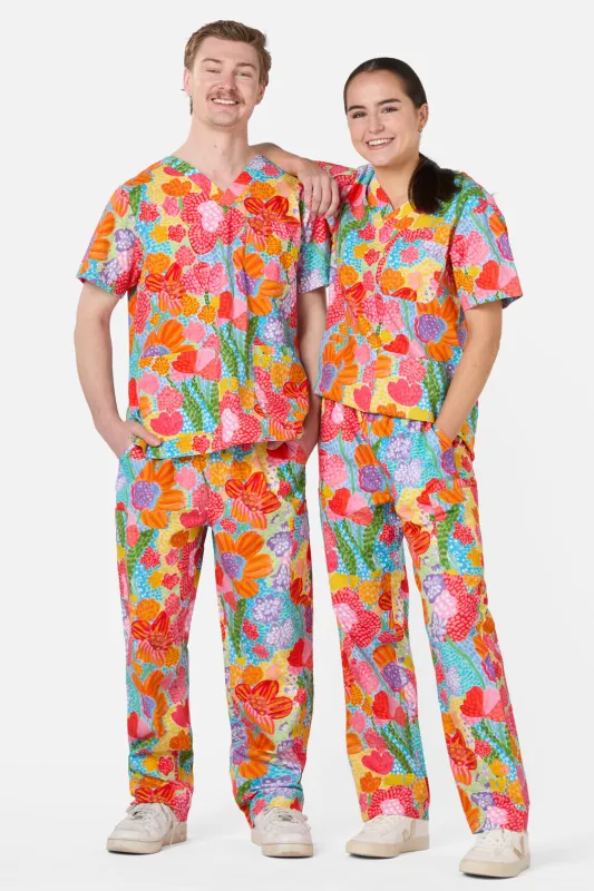 Spotted Flower Scrub Set sold by gorman