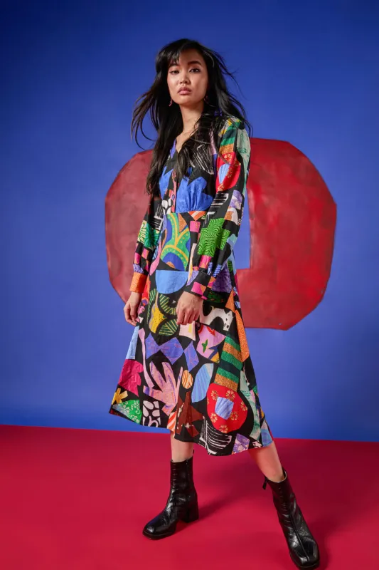 Crafternoon V-Neck Dress sold by gorman