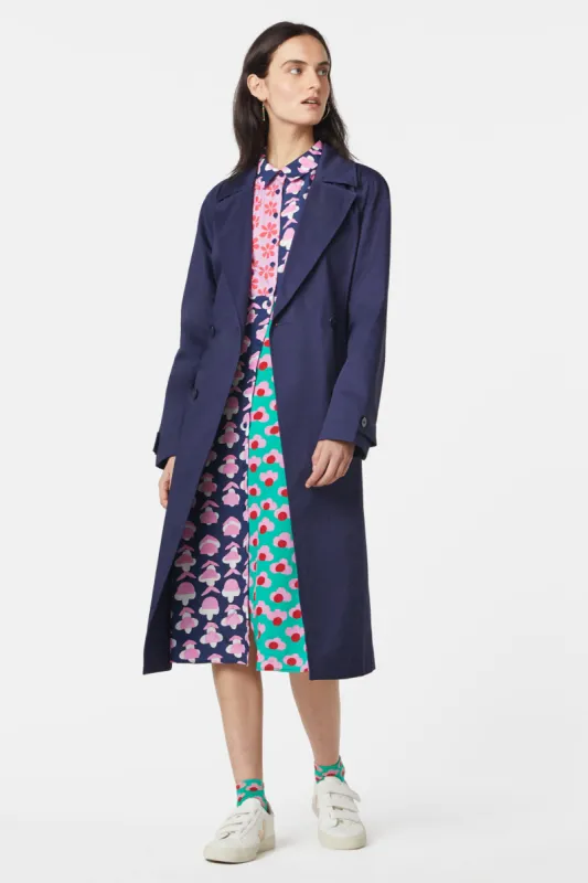 Navy Trench sold by gorman