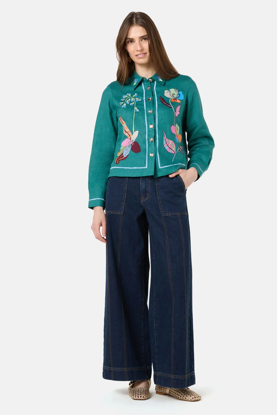 Flora Aurora Embroidered Shirt sold by gorman product image thumbnail 3
