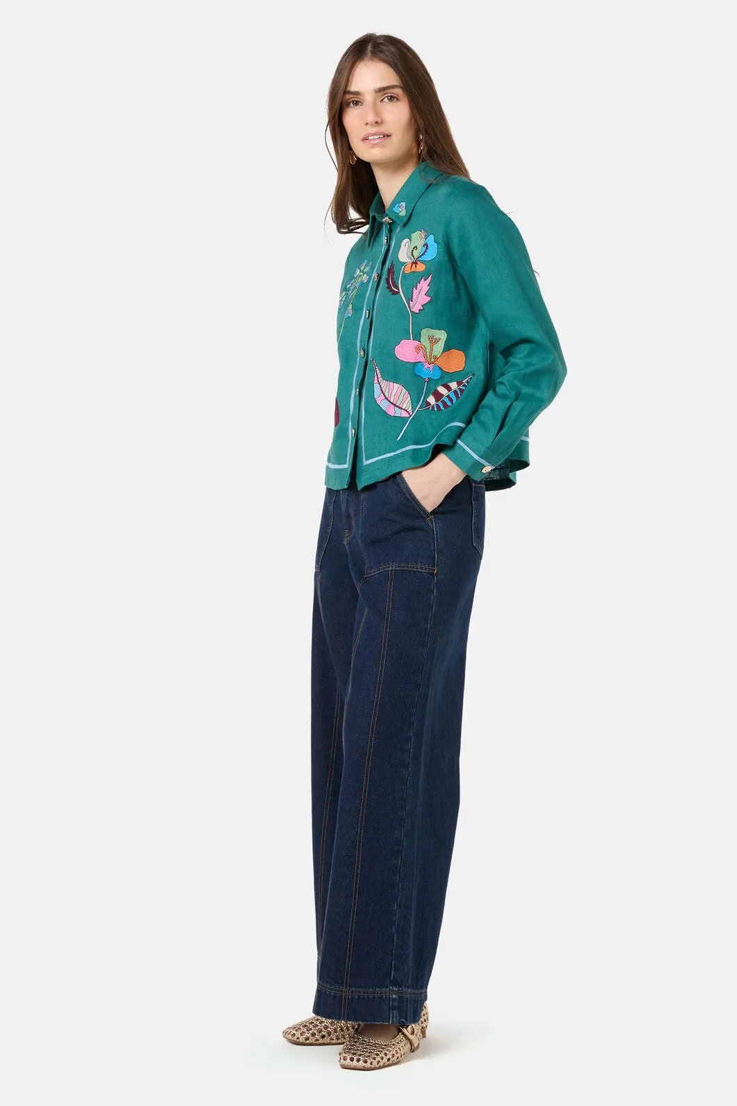 Flora Aurora Embroidered Shirt sold by gorman product image thumbnail 4