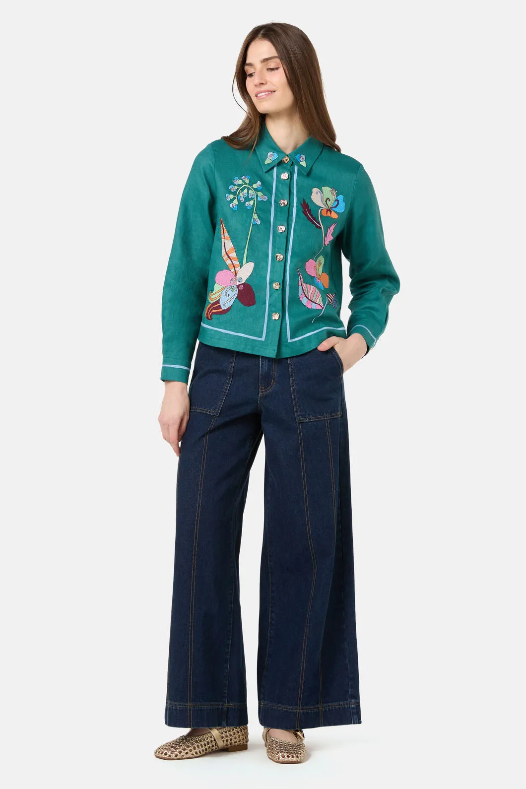 Flora Aurora Embroidered Shirt sold by gorman product image thumbnail 2