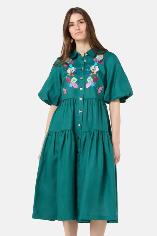 Flora Aurora Smock Dress sold by gorman