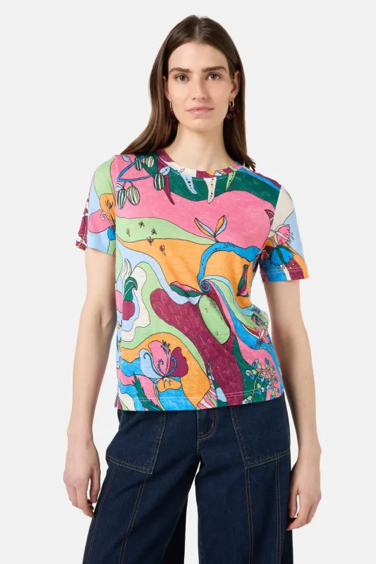 Flora Aurora Hemp Tee sold by gorman