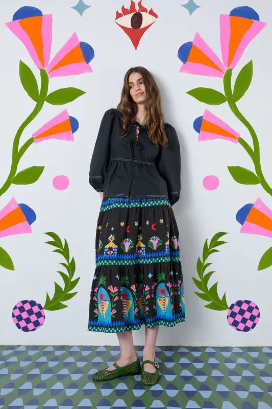 Luna Cirque Midi Skirt sold by gorman
