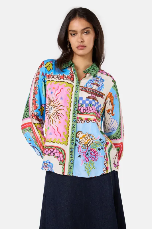 Good Fortune Print Shirt sold by gorman