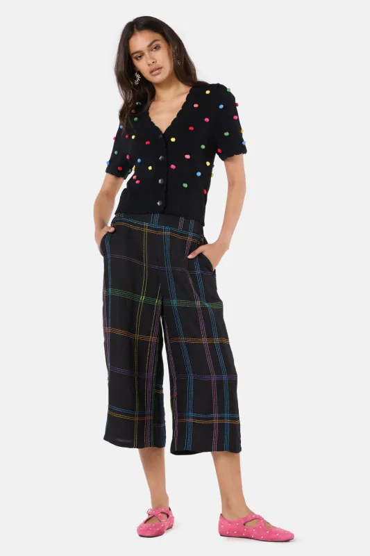 Stitched Check Culotte sold by gorman