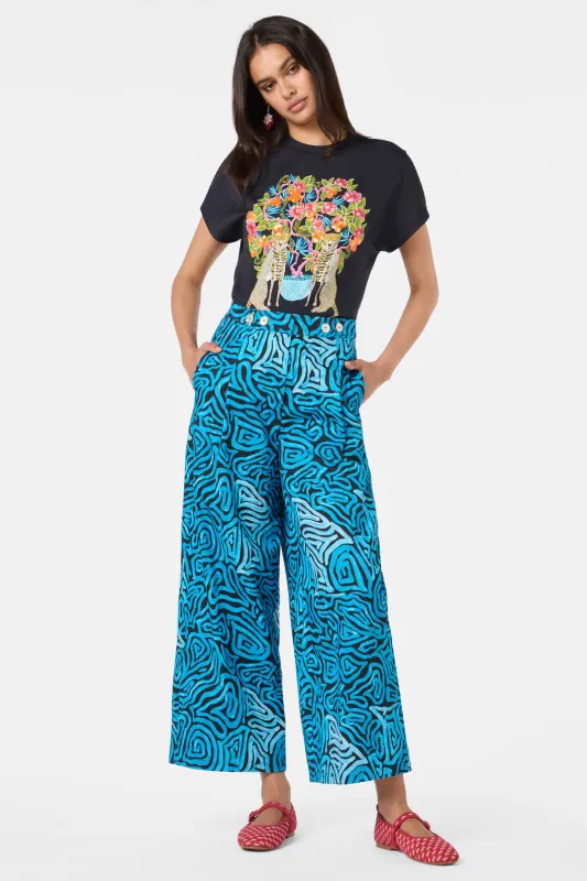 Swirl Print Wide Leg Pant sold by gorman