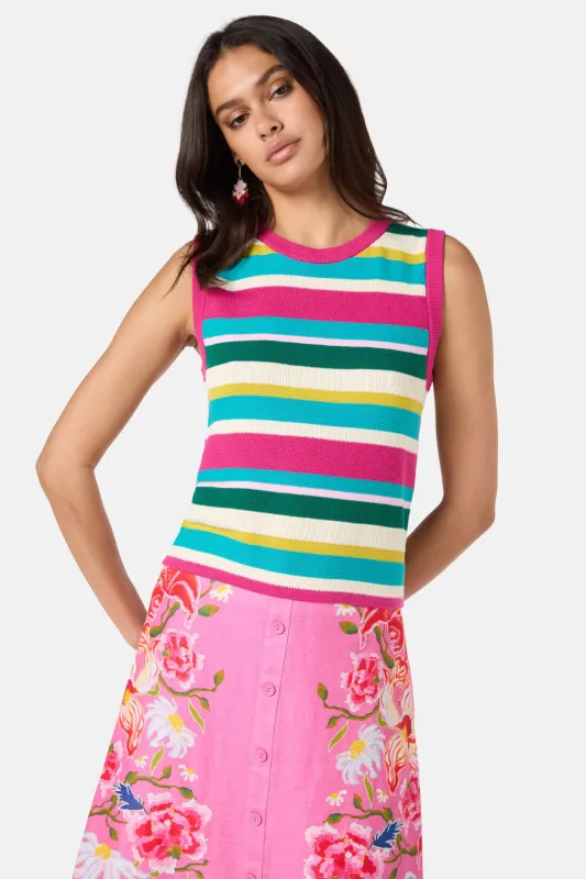 Morgan Knit Stripe Tank sold by gorman