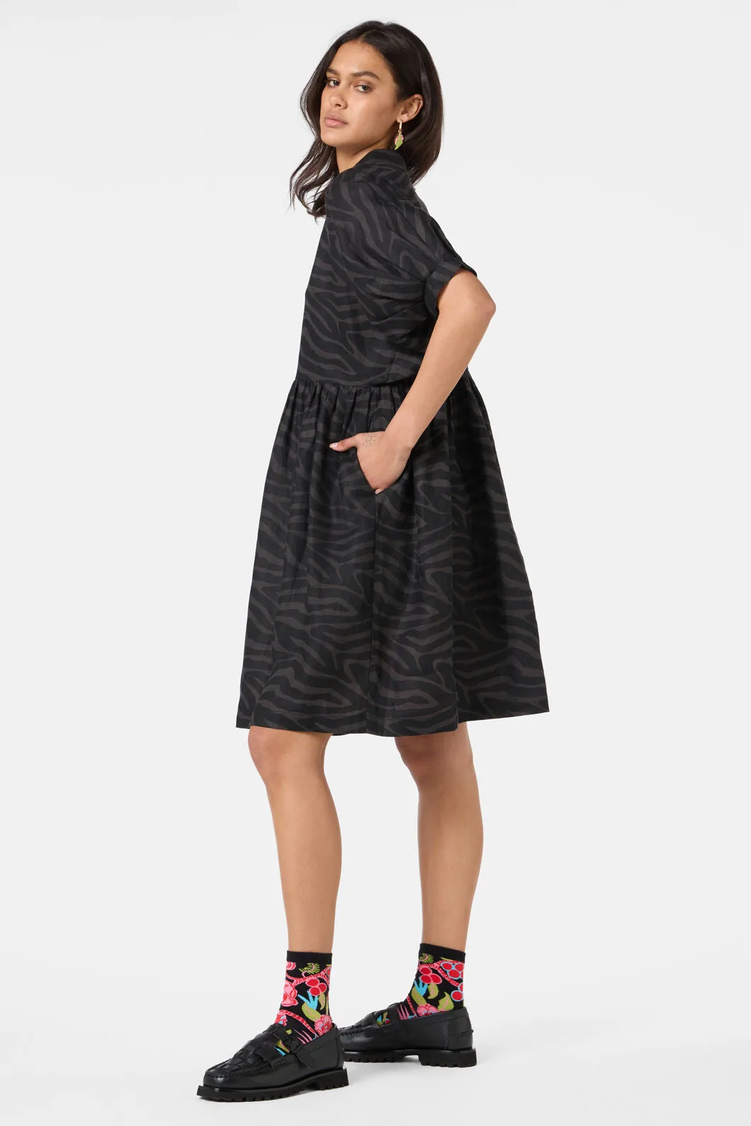 Racing Stripes Balloon Dress sold by gorman product image thumbnail 3