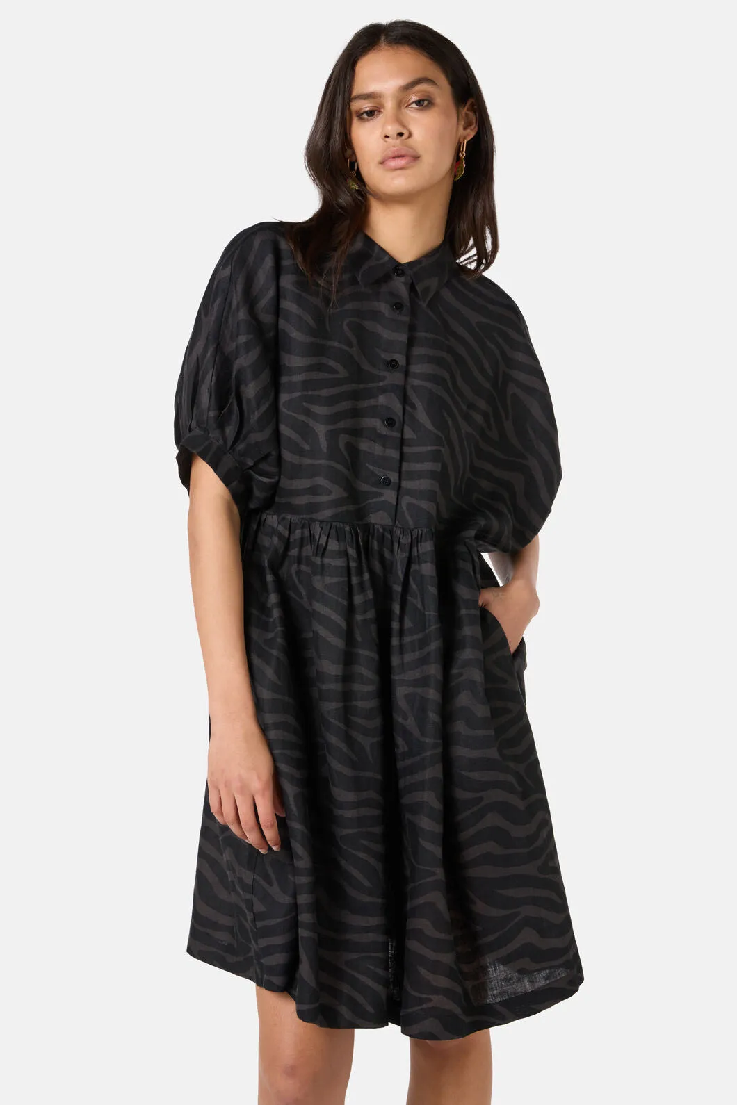 Racing Stripes Balloon Dress sold by gorman product image thumbnail 2