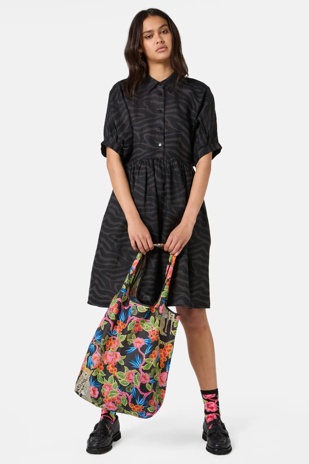 Racing Stripes Balloon Dress sold by gorman product image thumbnail 5