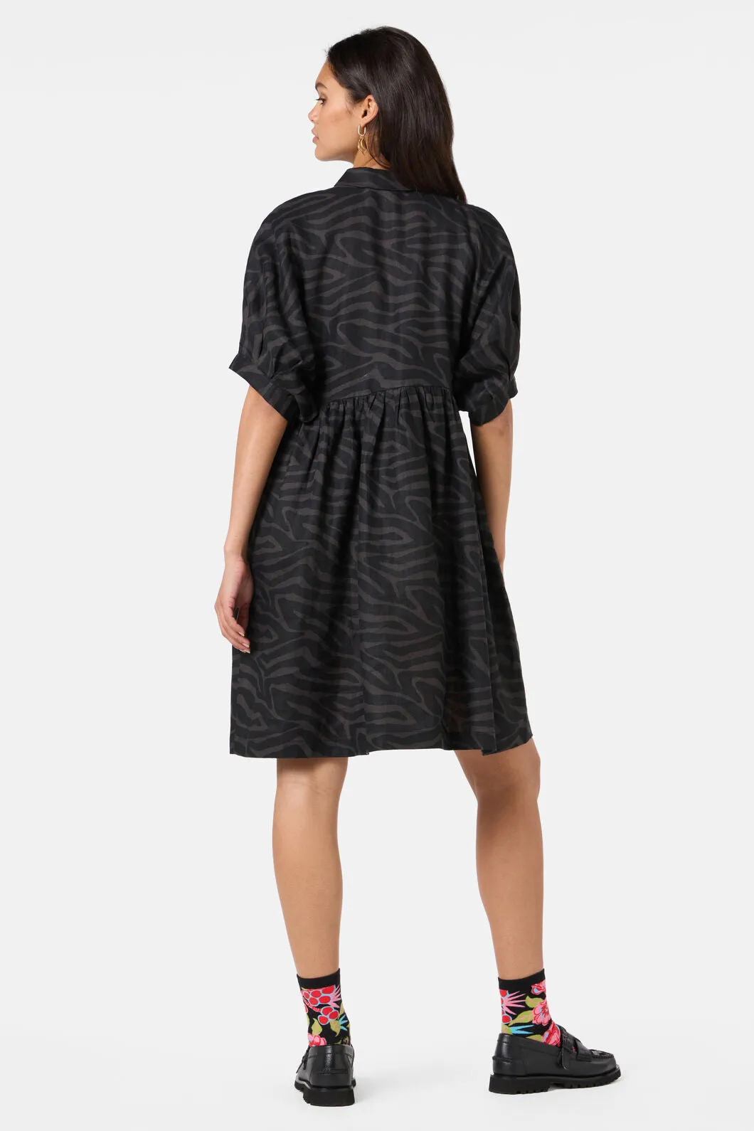 Racing Stripes Balloon Dress sold by gorman product image thumbnail 4