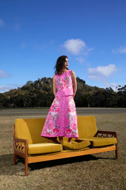 Zebra Crossing Midi Skirt sold by gorman