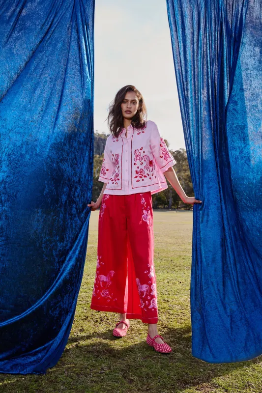 Ainslee Linen Anglaise Pant sold by gorman