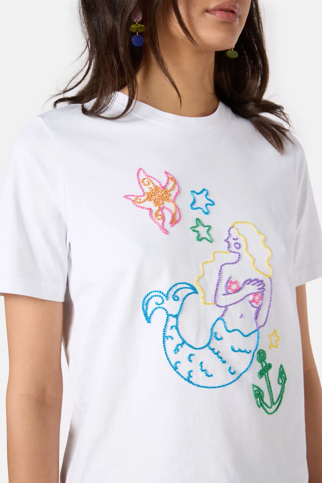Sirena Embroidered Classic Tee sold by gorman product image thumbnail 5