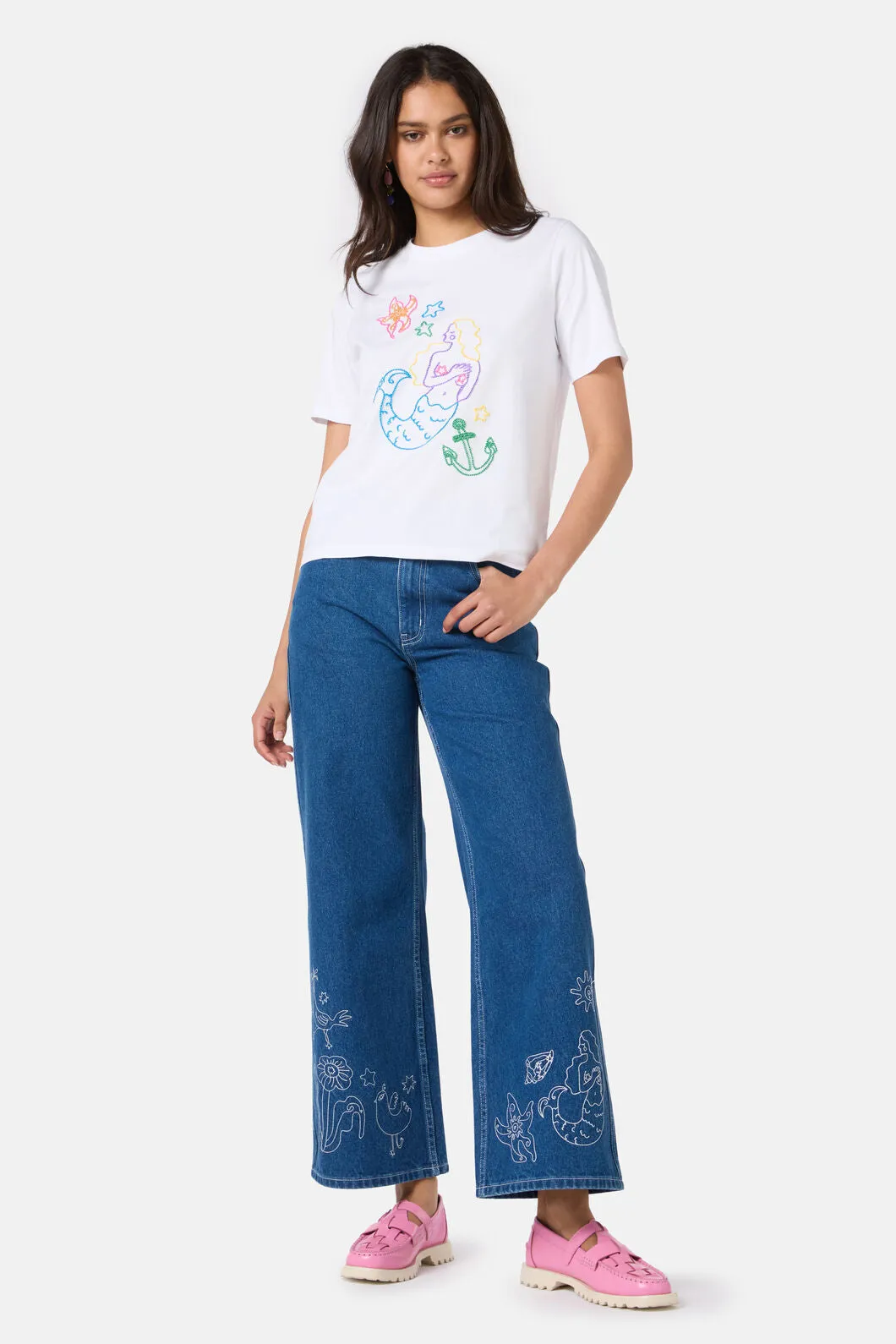 Sirena Embroidered Classic Tee sold by gorman product image thumbnail 2