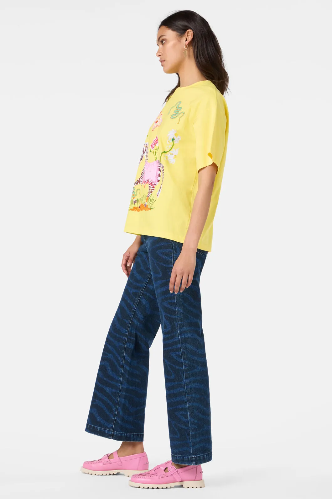 Zebra Print Placement Os Tee sold by gorman product image thumbnail 3