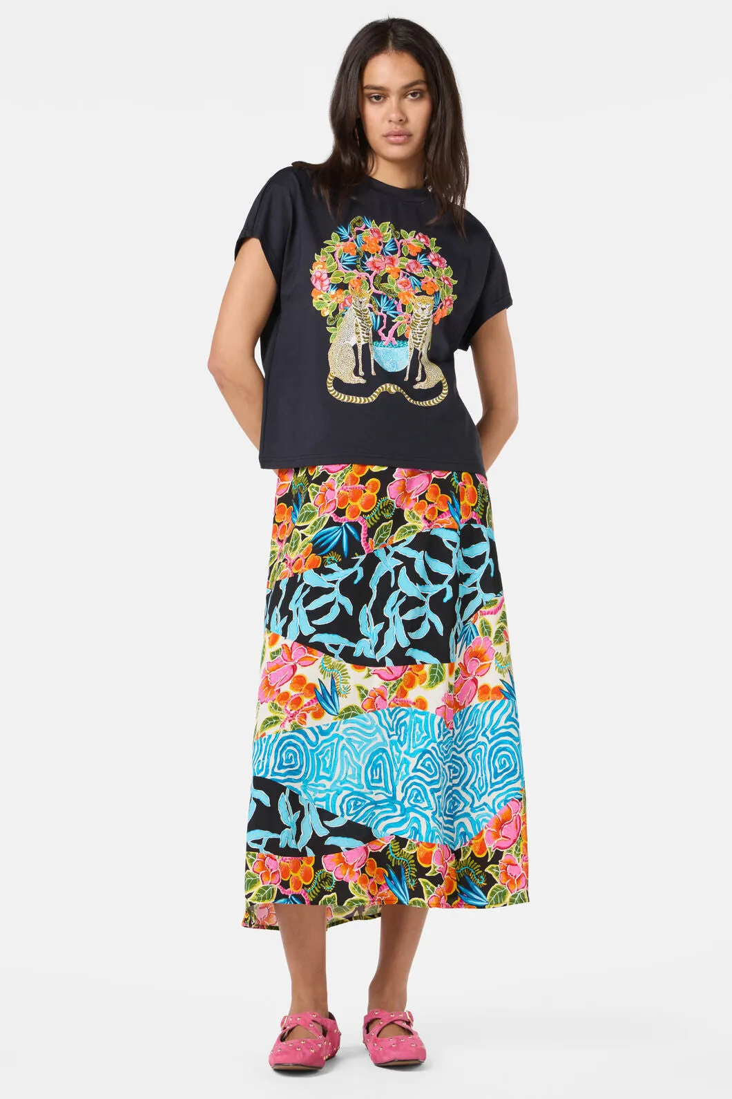 Plum Harvest Placement Boxy Tee sold by gorman product image thumbnail 5