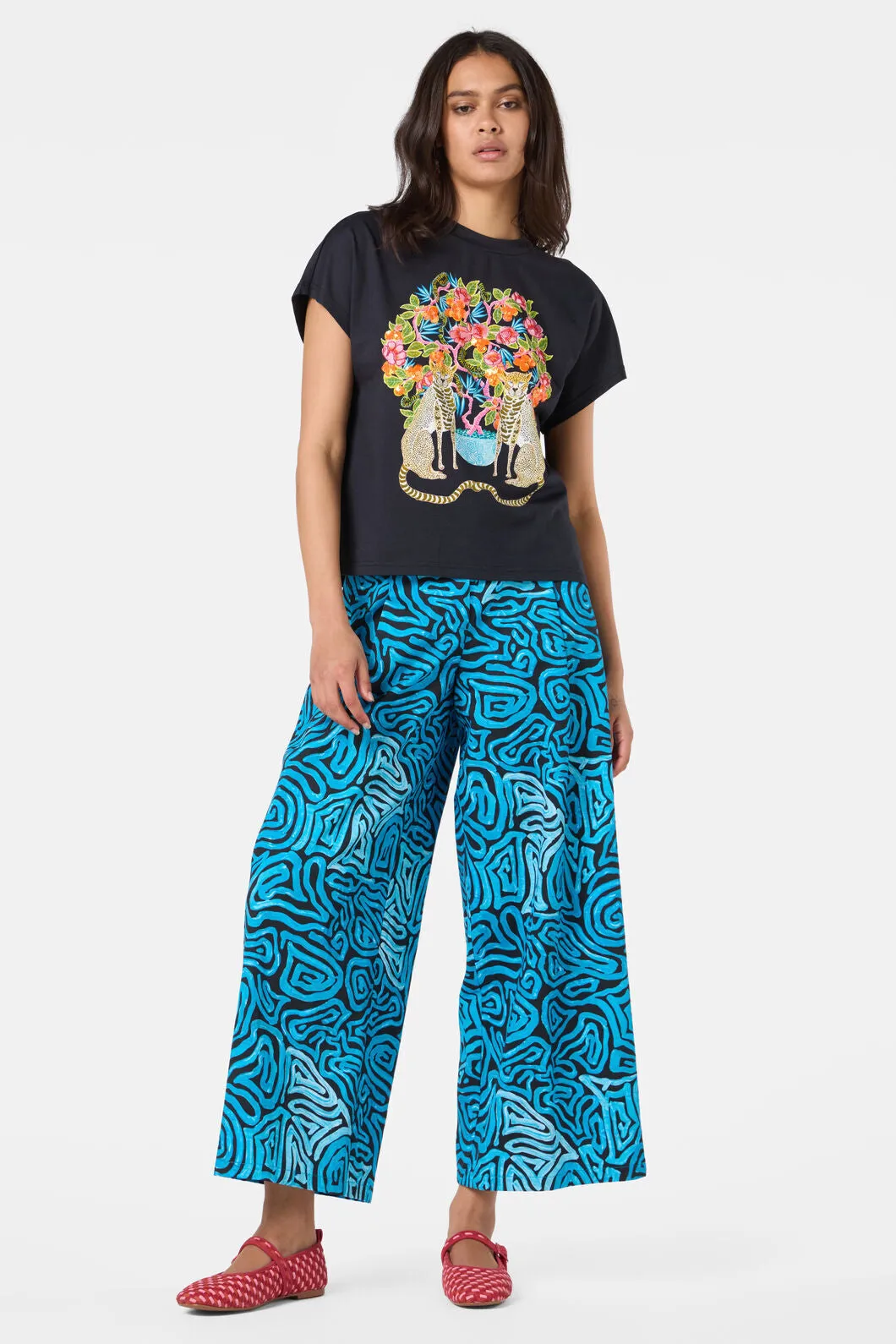 Plum Harvest Placement Boxy Tee sold by gorman product image thumbnail 2