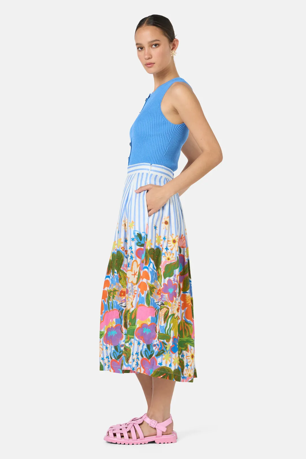 Midnight Garden Stripe Skirt sold by gorman product image thumbnail 2