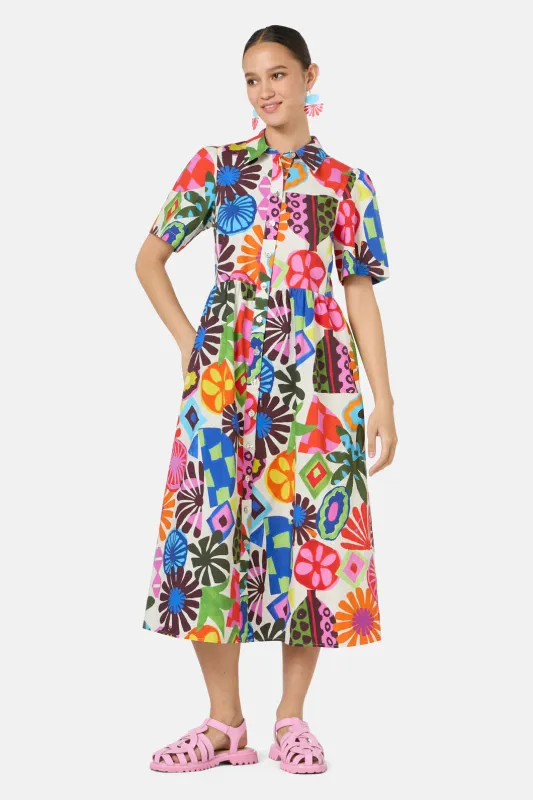 Tropic Pop Shirt Dress sold by gorman