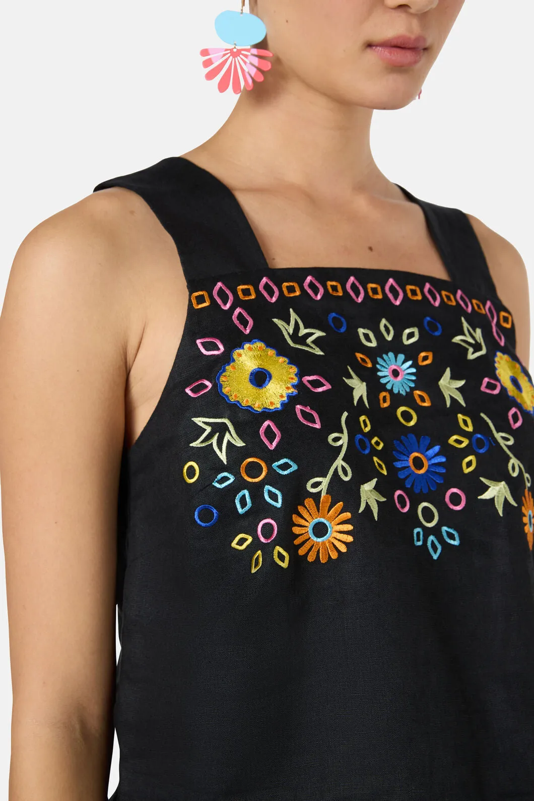 Tropic Pop Embroidered Tank sold by gorman product image thumbnail 5