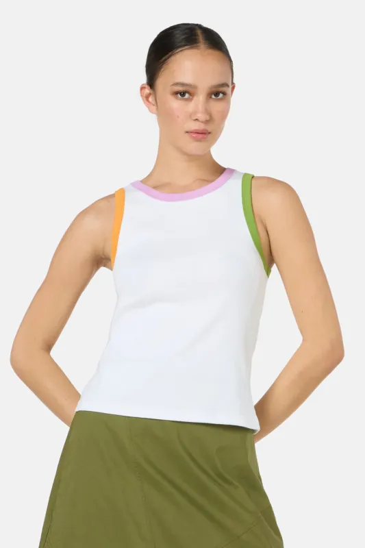 Chloe Contrast Tank sold by gorman