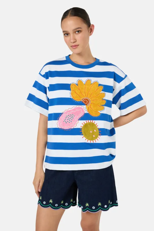 Jungle Stripe Oversized Tee sold by gorman