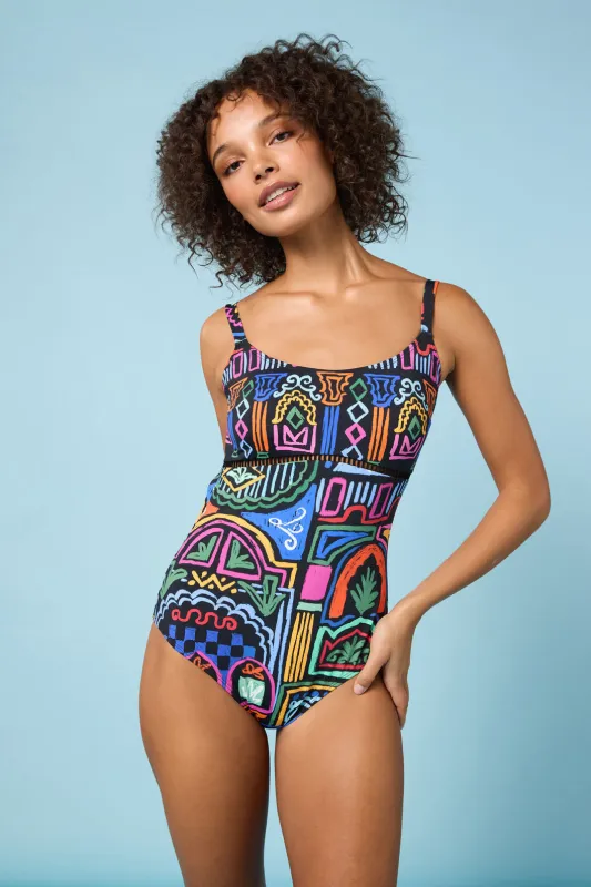 Atrium Print One Piece made by gorman
