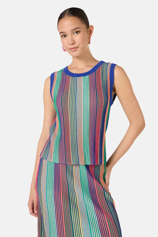 Seeing Stripes Knit Vest sold by gorman