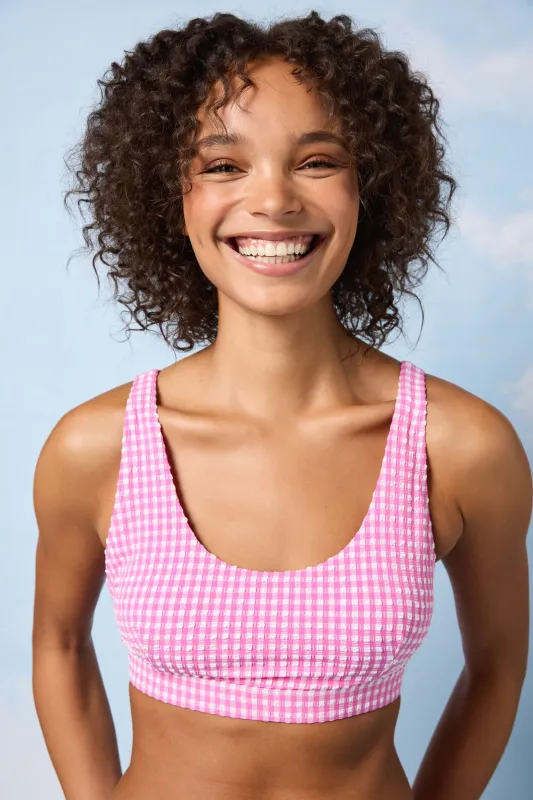 Gingham Bikini Top sold by gorman