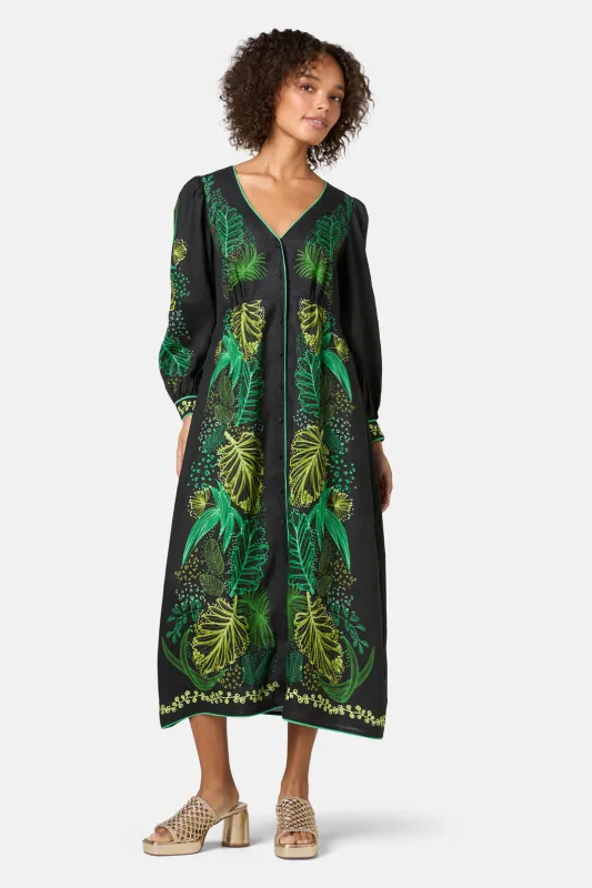 Tree Fern Print Party Dress sold by gorman