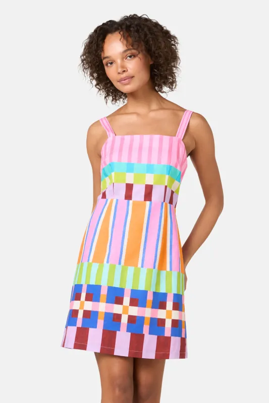 Holiday Stripe Mini Dress sold by gorman