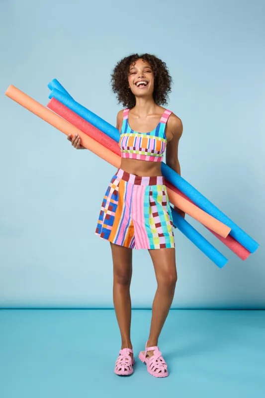 Holiday Stripe Shorts sold by gorman